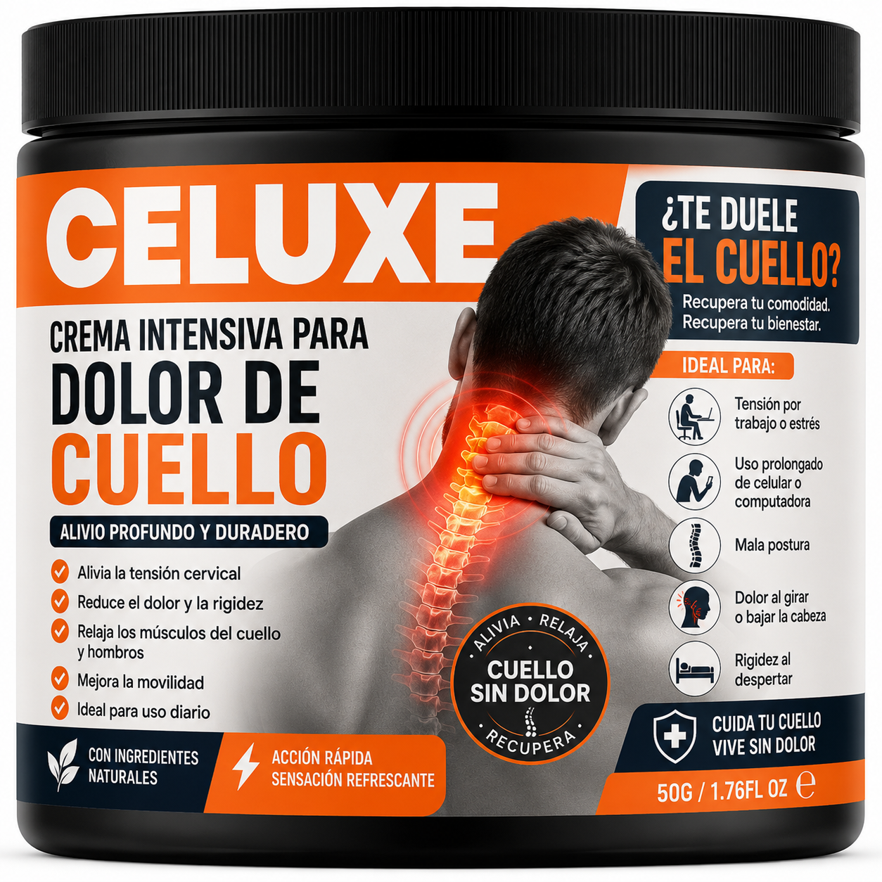 Celuxe™ Crema Especializada para el Dolor de Cuello